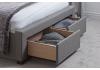 4ft6 Double Valentine Grey fabric upholstered 2 drawer storage bed frame 6